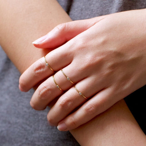 Mini Bezel Ring Gold