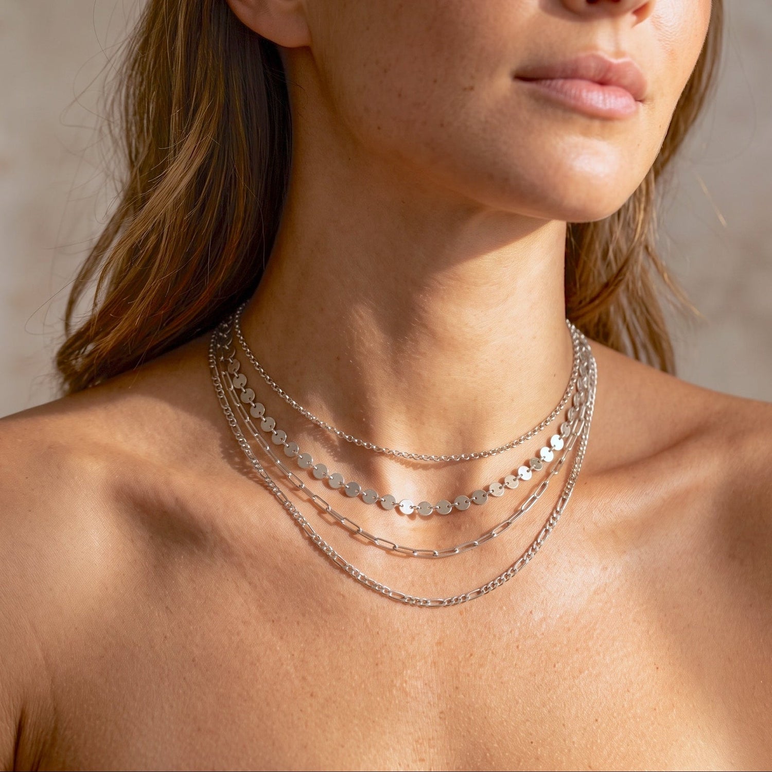 Paper Clip Chain Toggle Choker