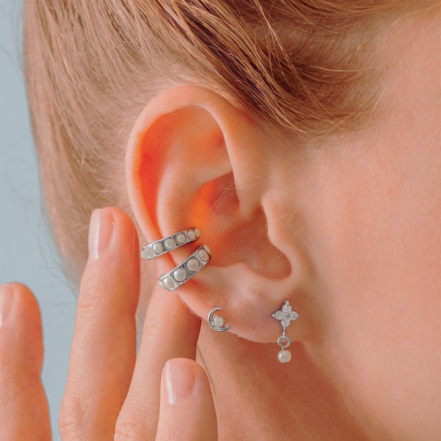 Sparkle Blossom Dangle Earring