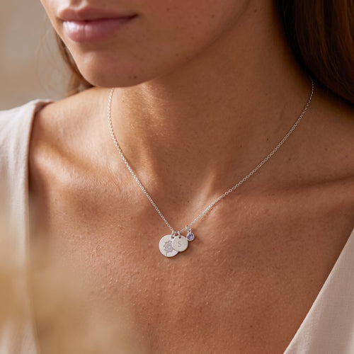 Personalized Floral Necklace