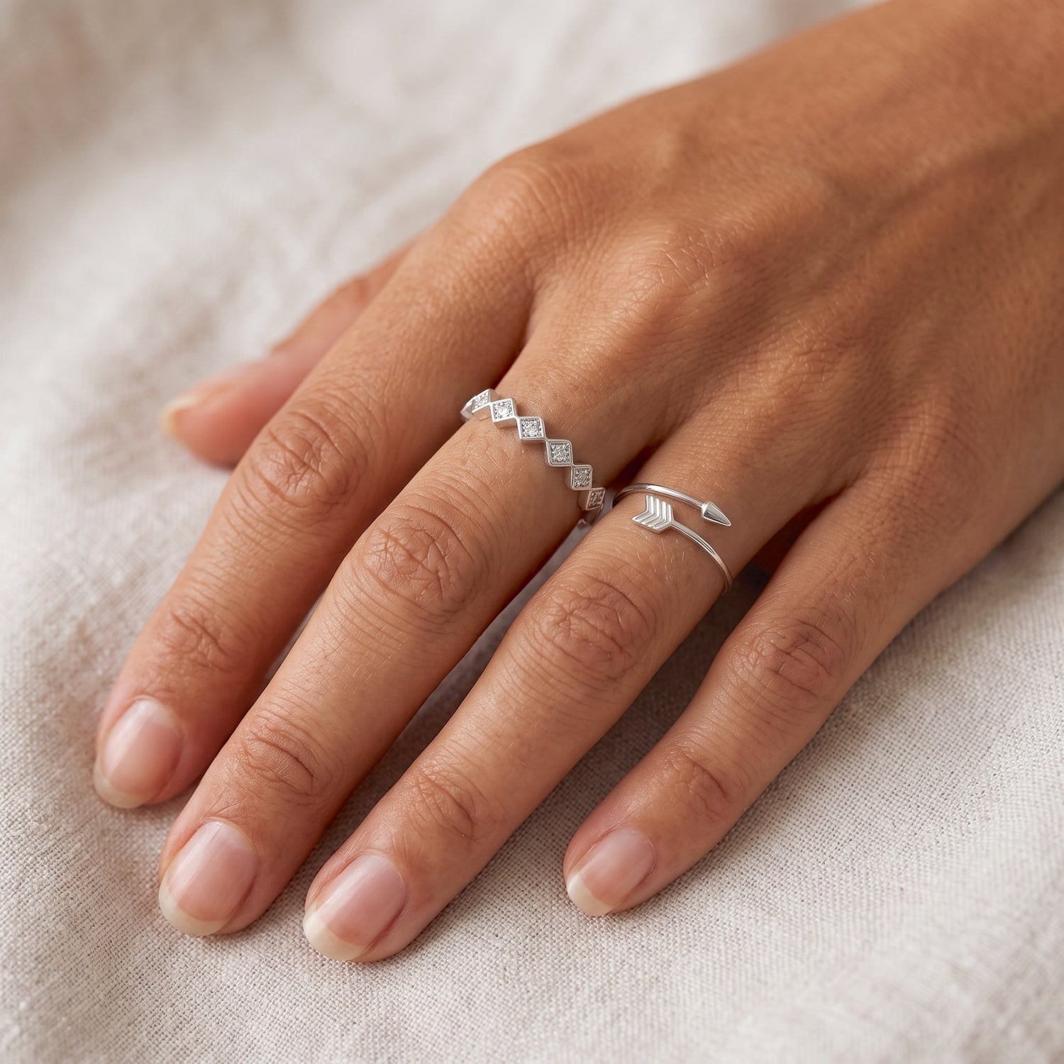 Open Arrow Ring