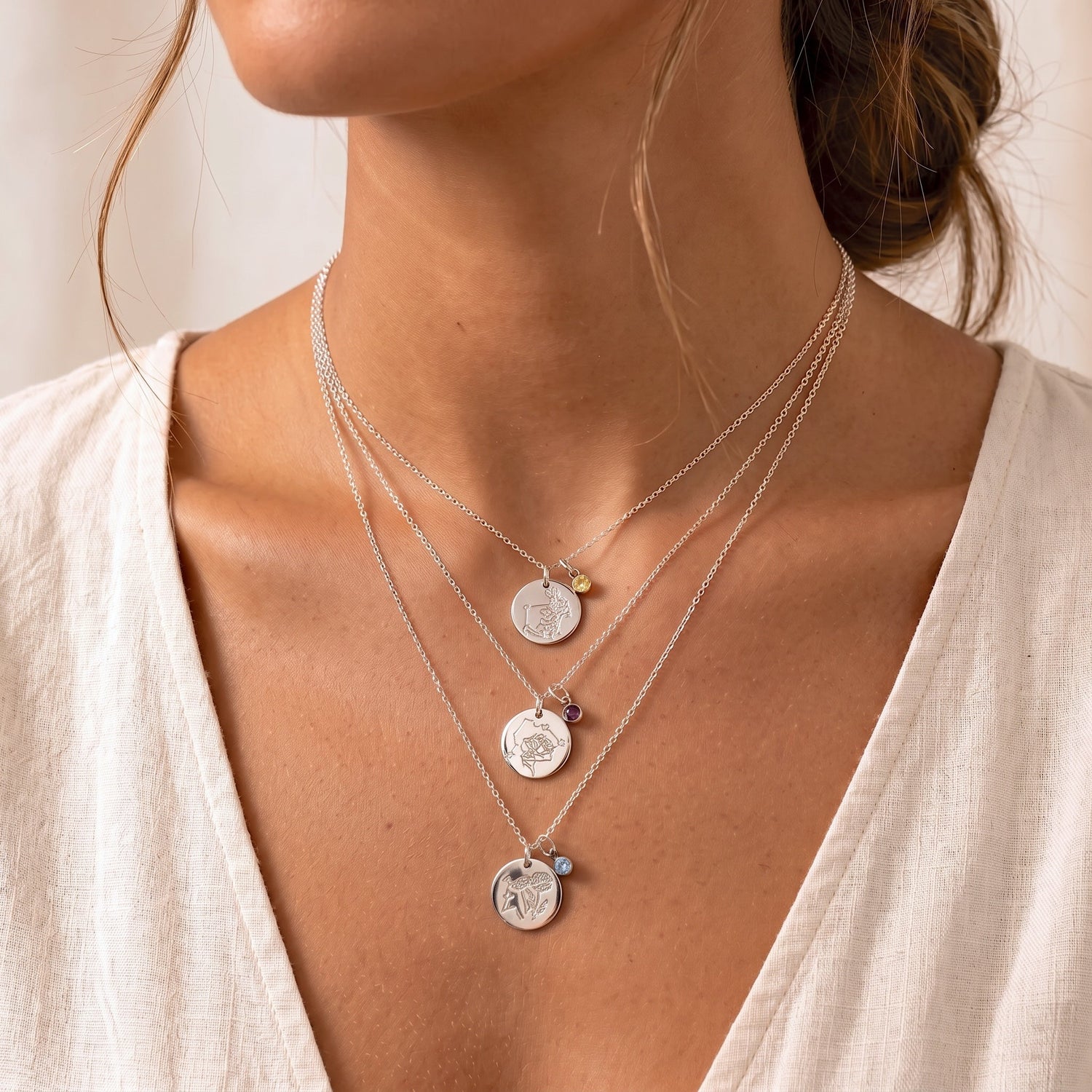 Personalized Stardust Bloom Necklace