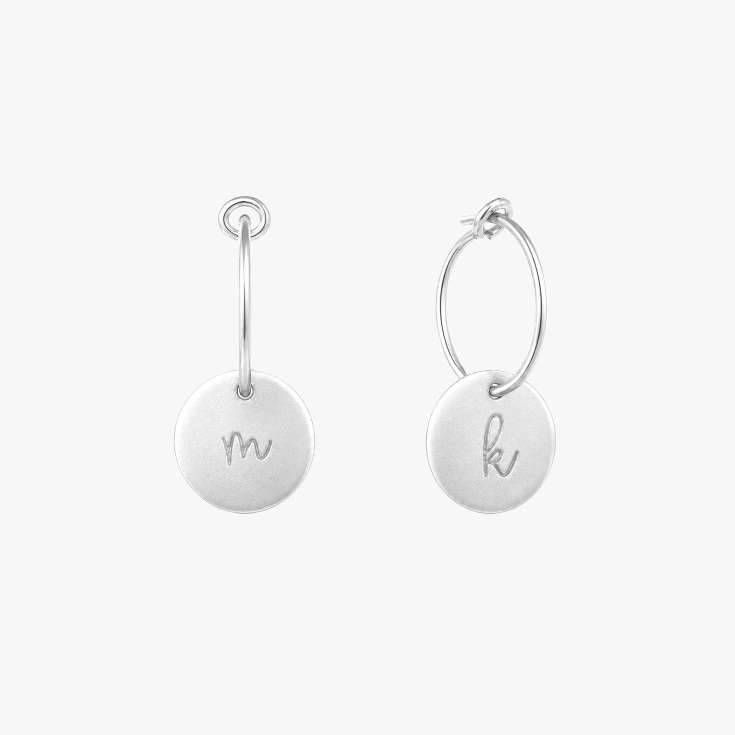 Personalised Disc Hoop Earrings
