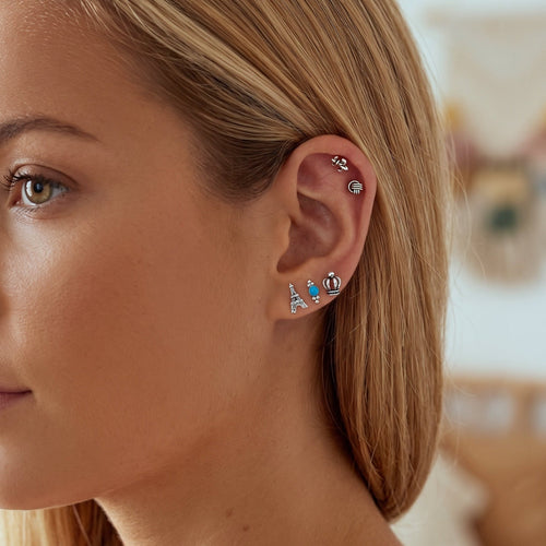 Crown Stud Earrings