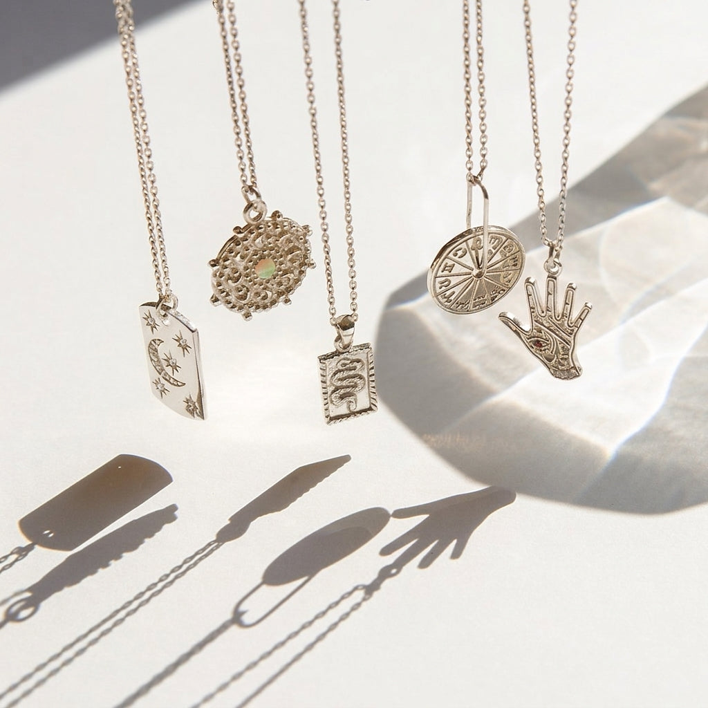 Shooting Moon Stars Necklace