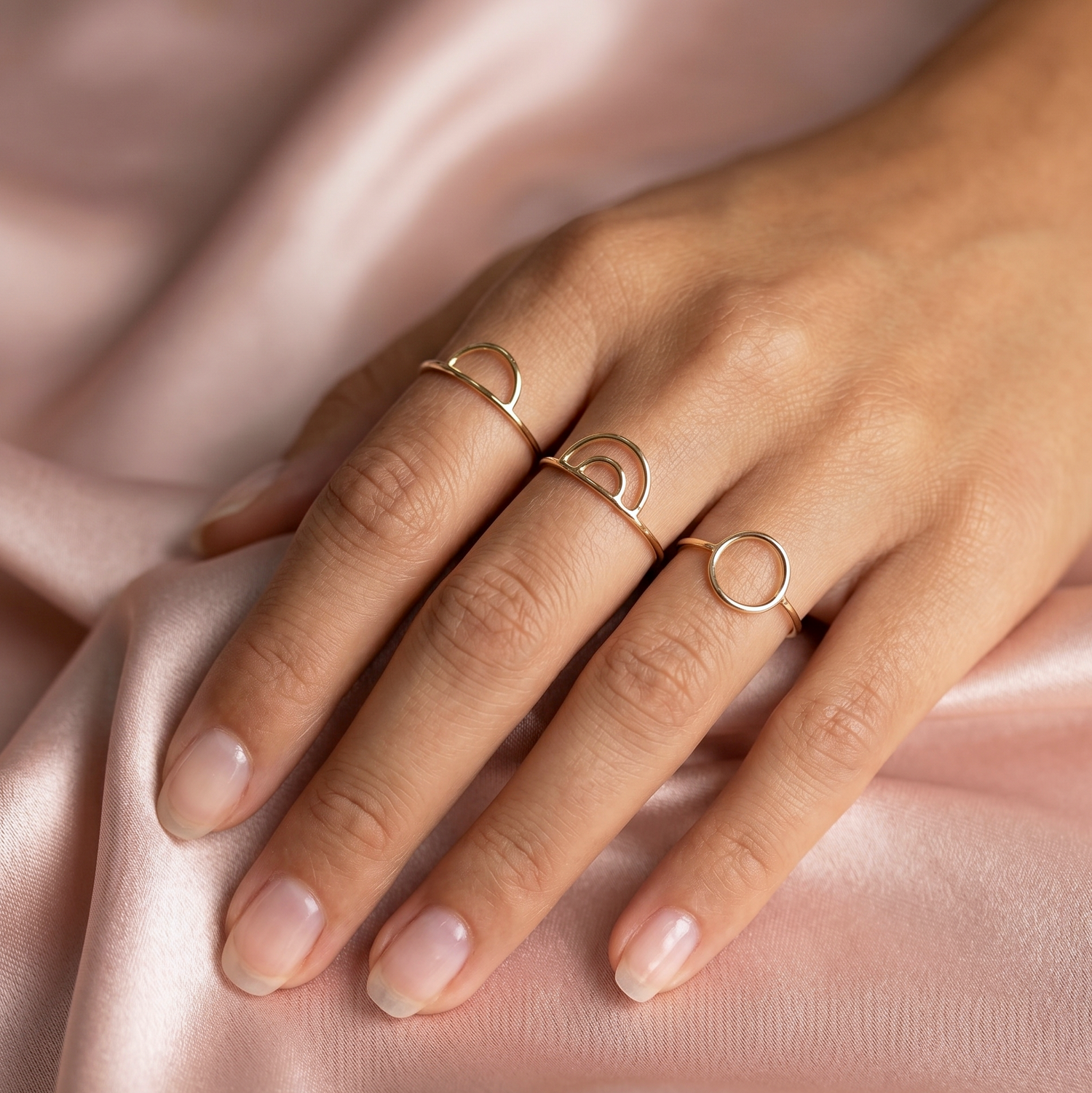 Perfect Open Circle Ring Gold
