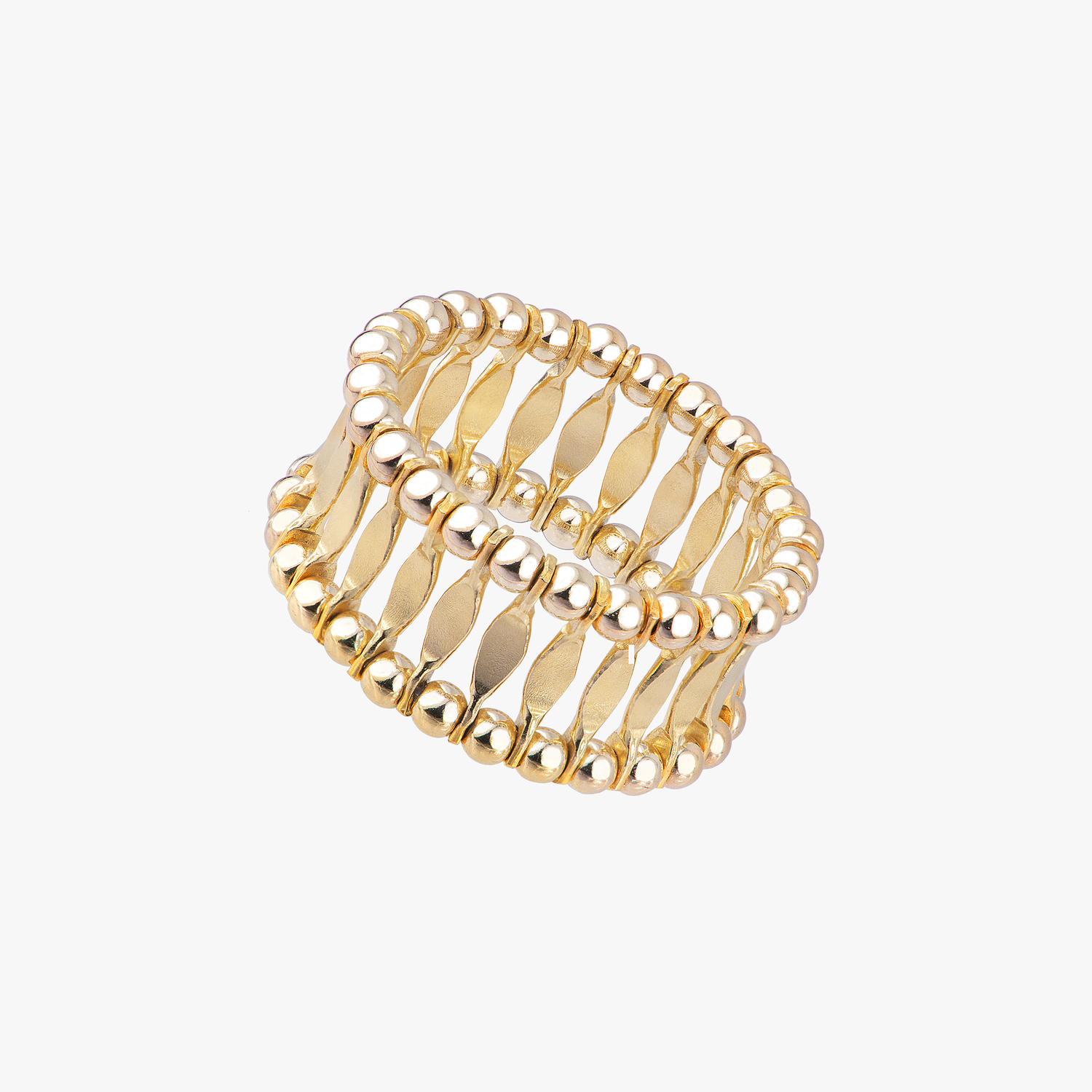 Colonnade Golden Band Ring