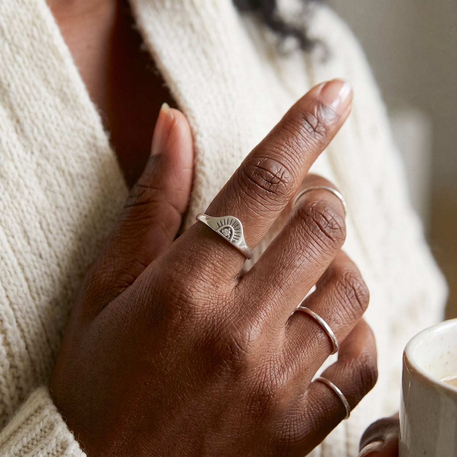 Sunrise Ring Silver
