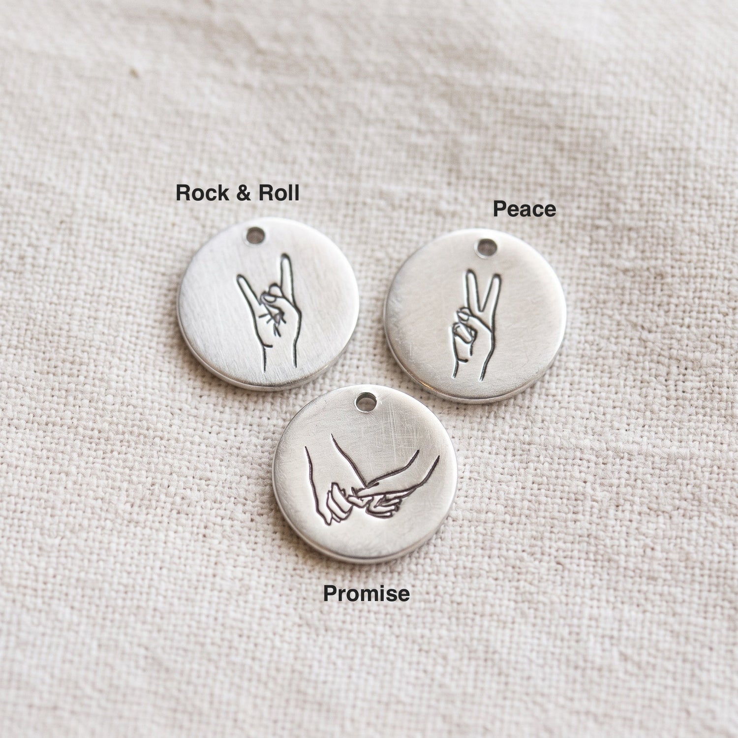 Personalized Hand Sign Necklace
