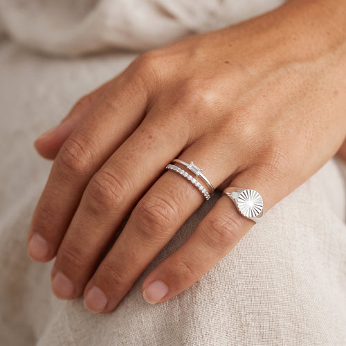 Eternity CZ Ring Silver