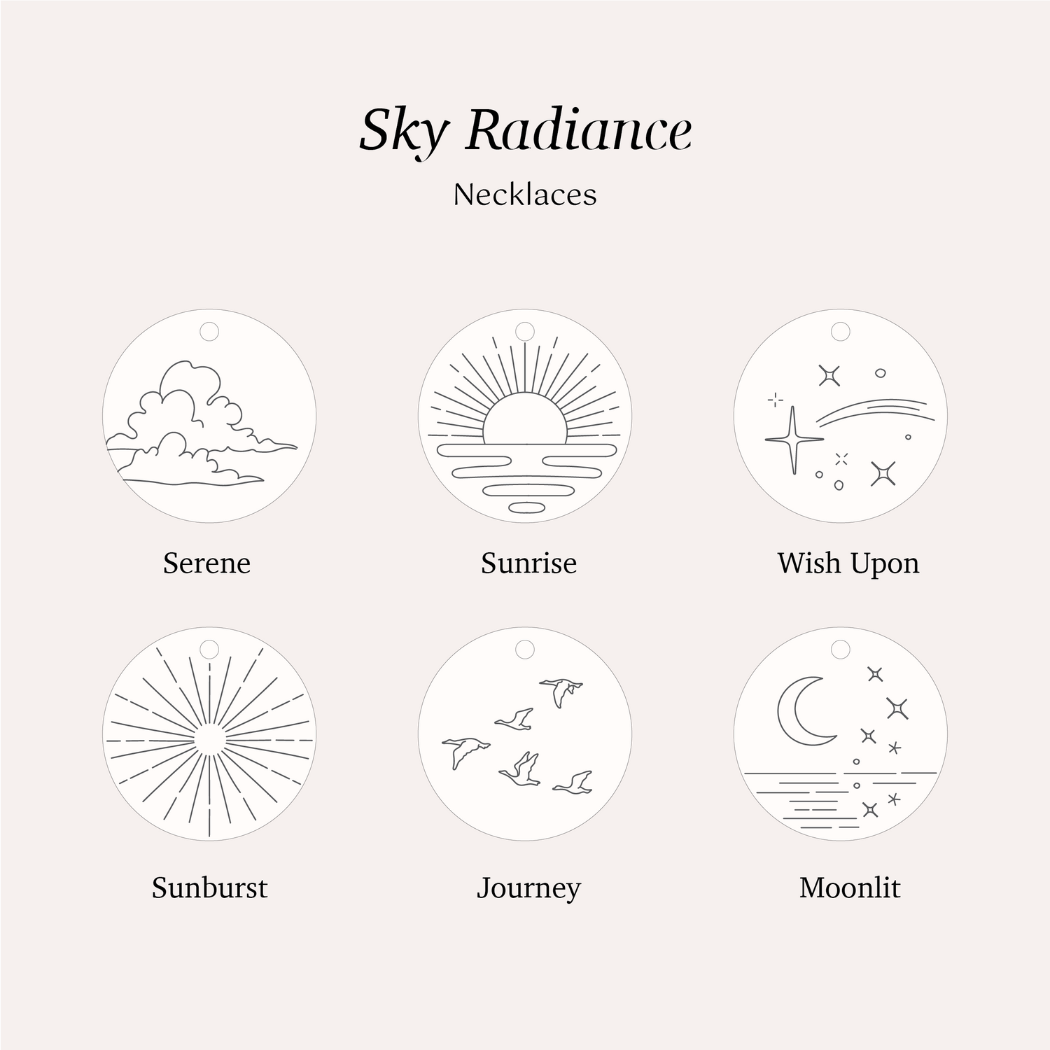 Personalized Sky Radiance Necklace