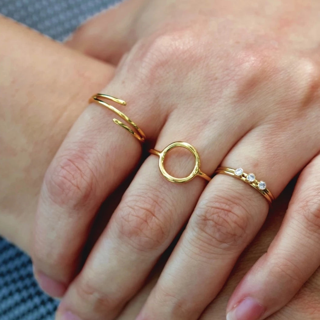 Sparkle Trio Mini Ring