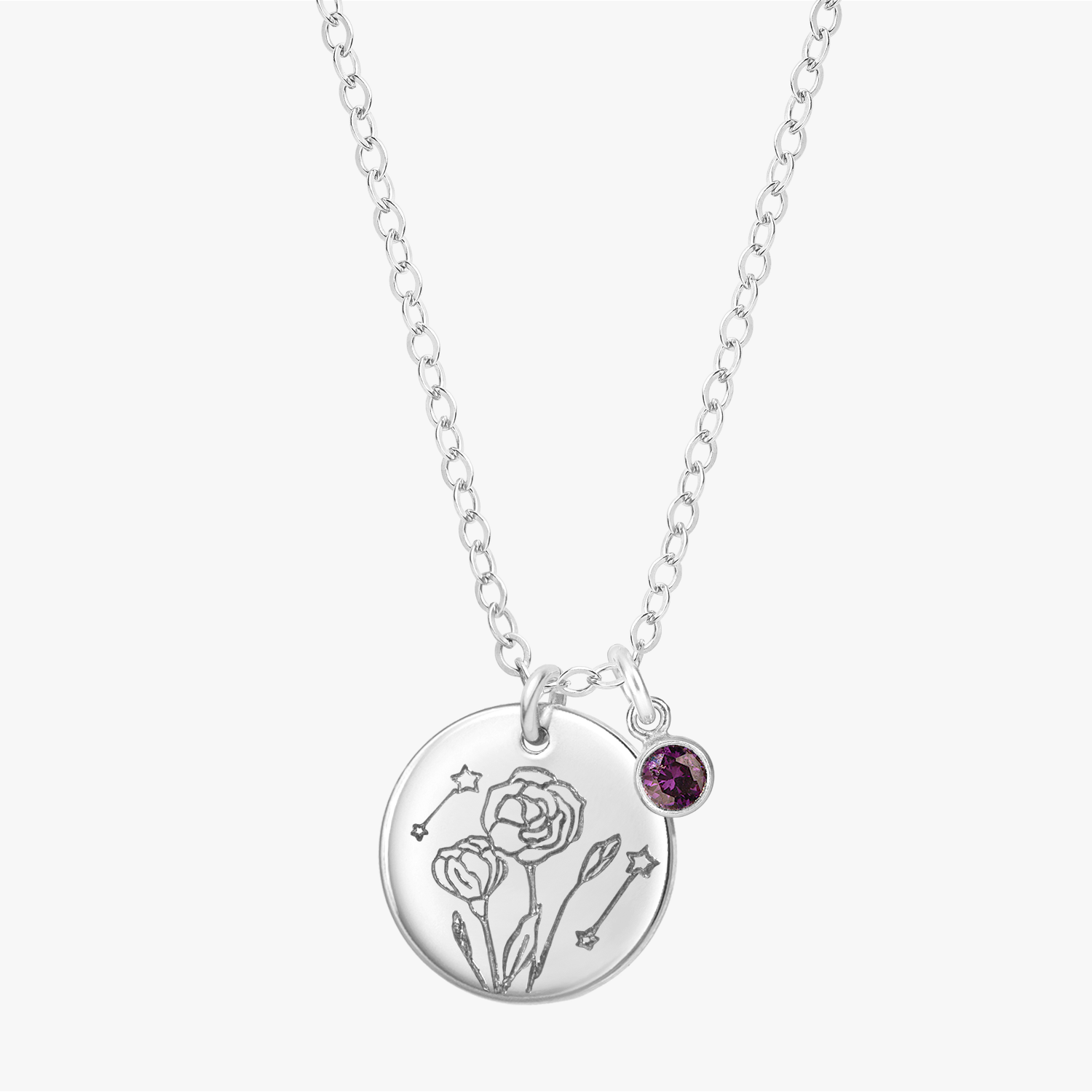 Personalized Stardust Bloom Necklace