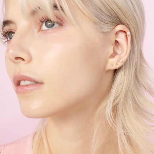 Color:Yellow Gold|Option:Single Color:Yellow Gold|Option:Pair 