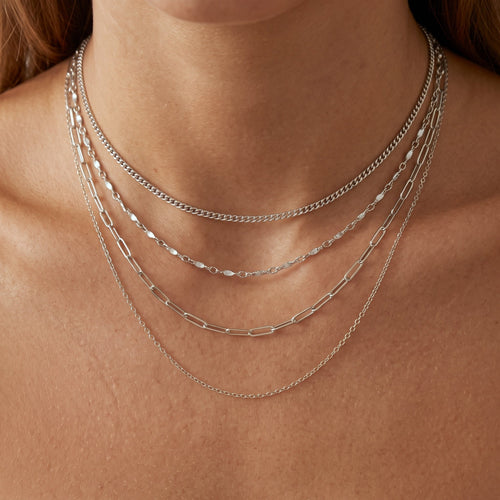 Paper Clip Chain Toggle Choker