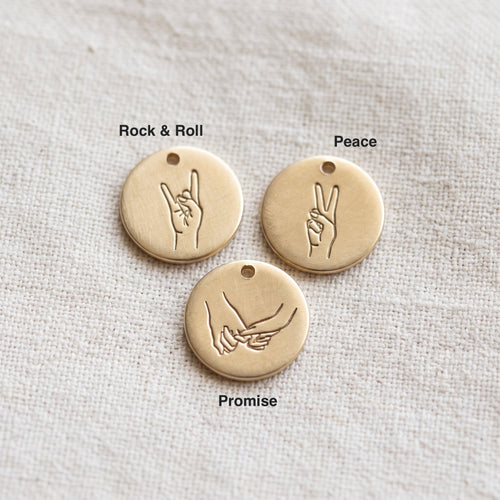 Personalized Hand Sign Necklace