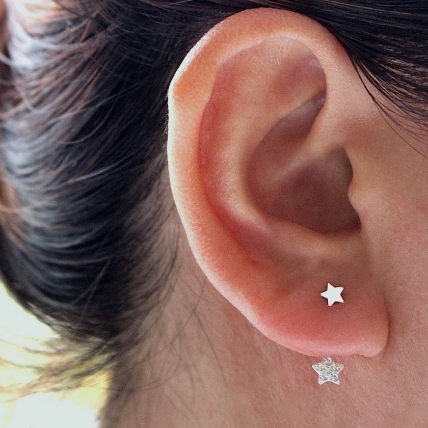 Double Twinkle Star Bling Ear Jacket