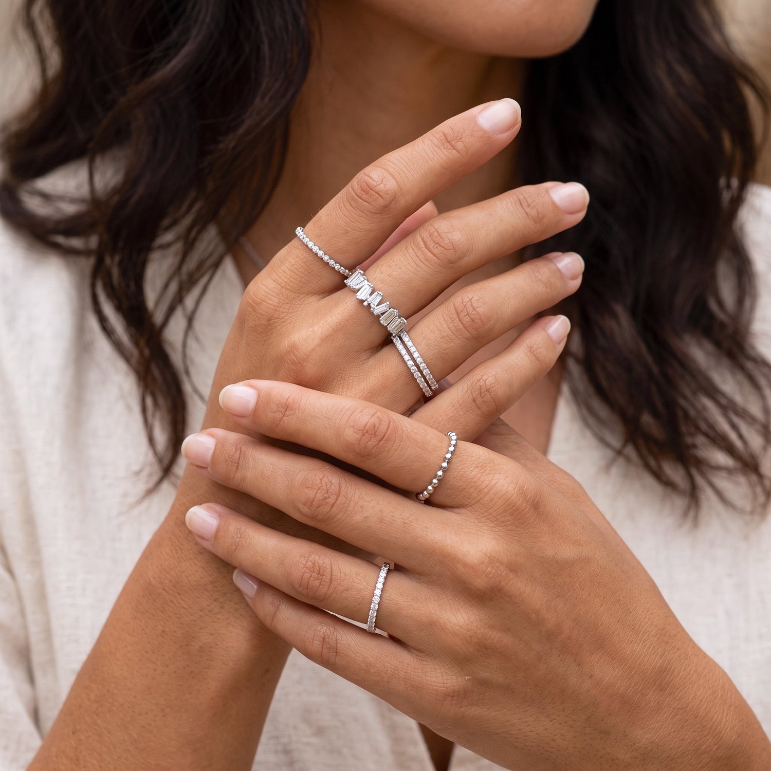 Eternity CZ Ring Silver