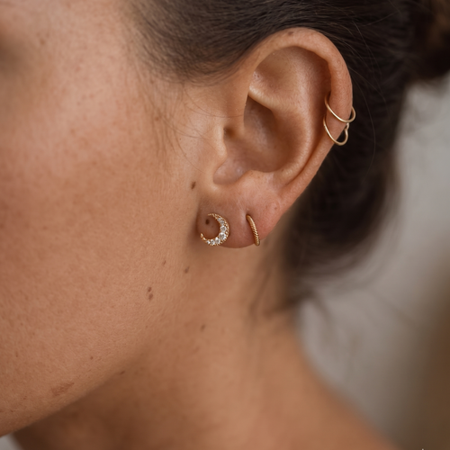 Little Sleeper Hoop Earrings