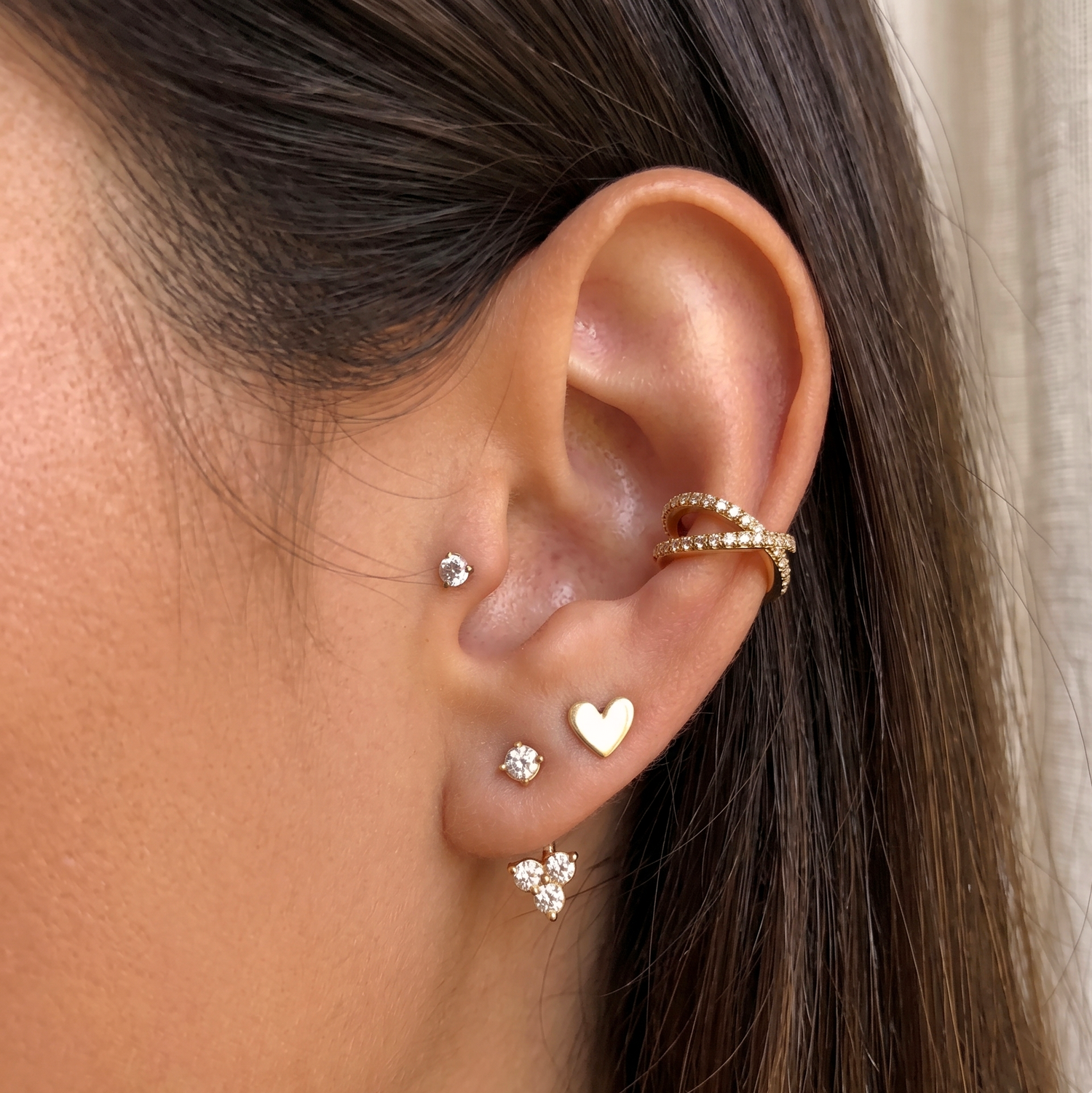 Sparkly Trio Ear Jacket