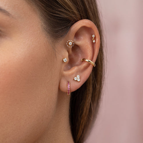 2.5mm Sparkle Gem Tragus Labret