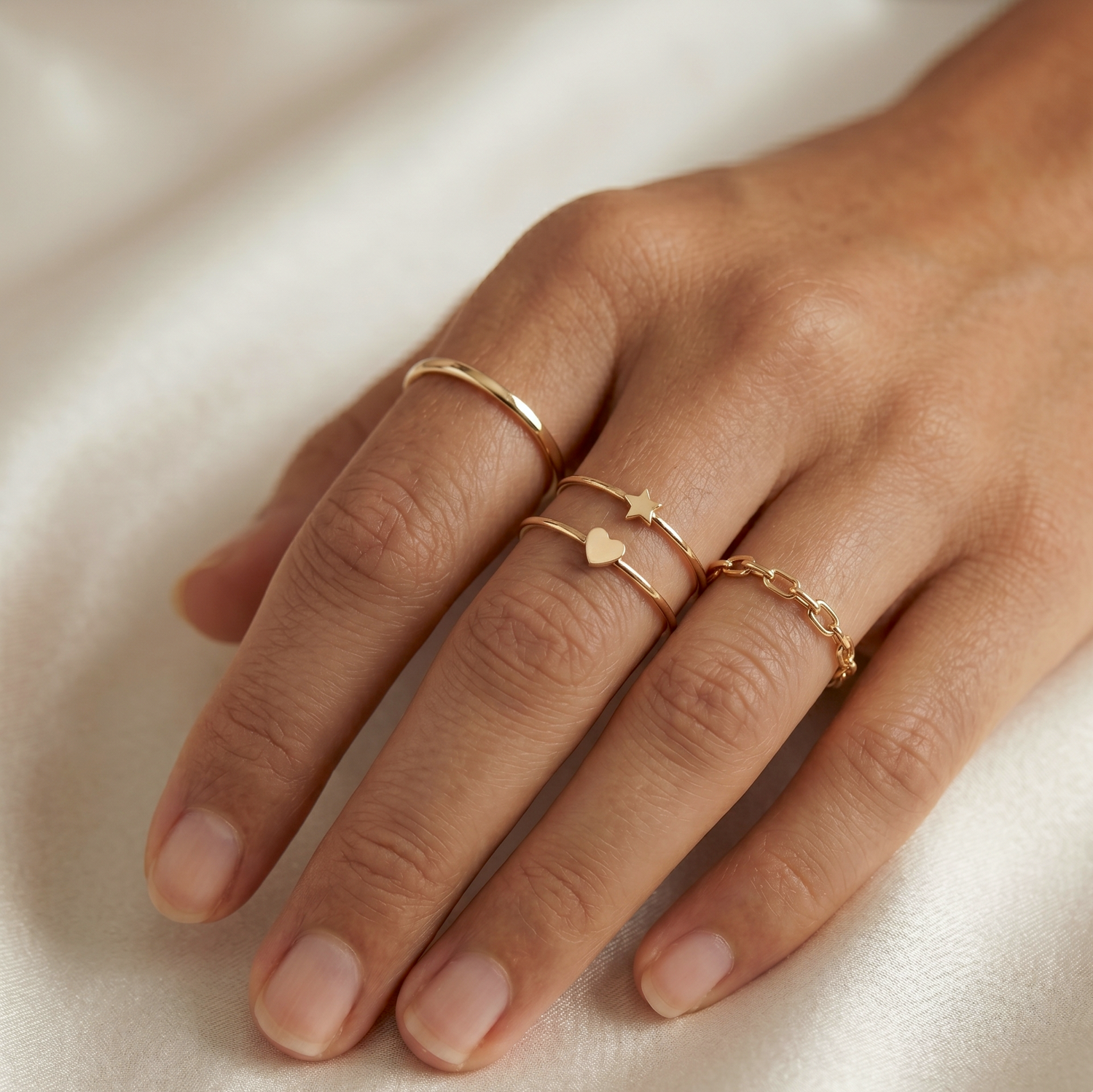 Little Gold Heart Ring