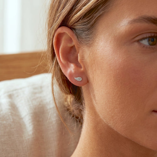 Angel Wing Stud Earrings