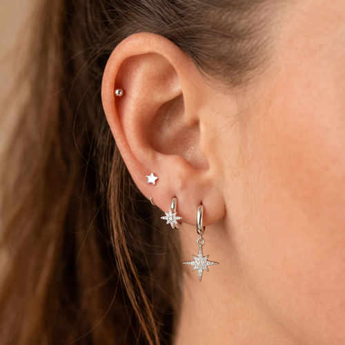 Little Star Huggie Earrings