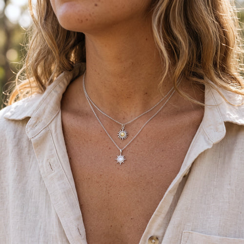 Moonstone Sun Necklace